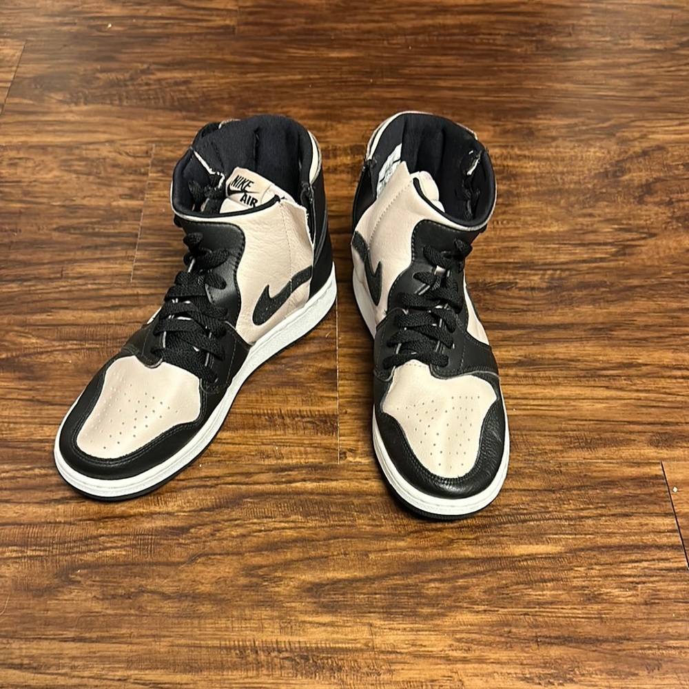 Nike Air High-Top Sneakers - Black and Beige